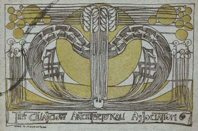 Program Conversazione, od Glasgow Architectural Association od Charles Rennie Mackintosh