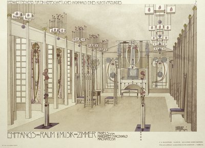 Design for a Music Room, c.1901 od Charles Rennie Mackintosh