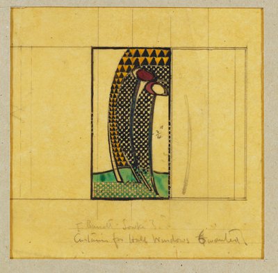 Design pro závěsy pro okna haly, pro W.J. Bassett-Lowke, 1916-17 od Charles Rennie Mackintosh