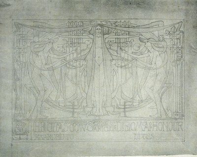 Diplom of Honor, Glasgow School of Art, 1893 (akvarelový tisk na rýžový papír) od Charles Rennie Mackintosh