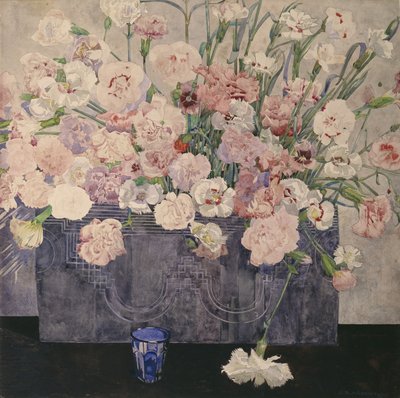 Růžové (akvarel na papíře) od Charles Rennie Mackintosh