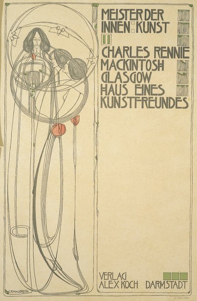 Titulní strana pro Dům přítele umění (Meister der Innenkunst II), 1902 od Charles Rennie Mackintosh