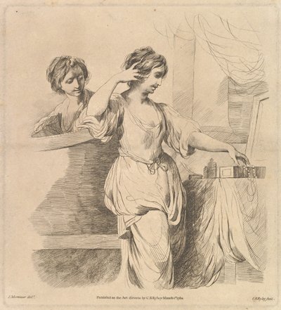 Žena na záchodě, 1. března 1780. od Charles Reuben Ryley