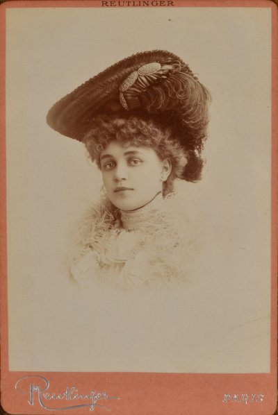 Elegantní žena v klobouku - Charles Reutlinger od Charles Reutlinger