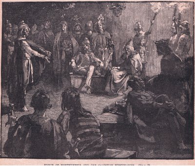 Edwin z Northumbrie a křesťanští misionáři od Charles Ricketts