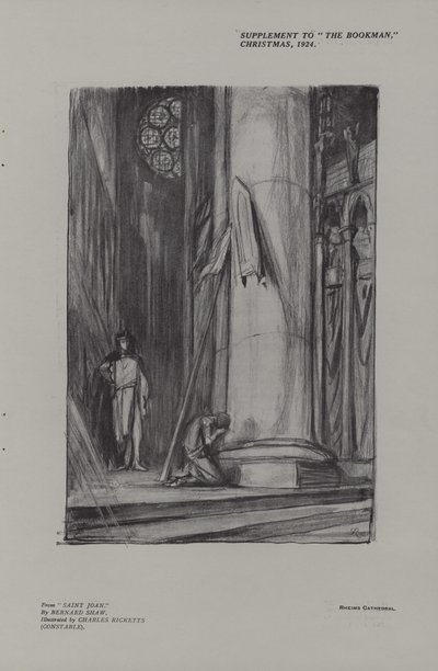Scéna v Remešské katedrále Saint Joan od Charles Ricketts