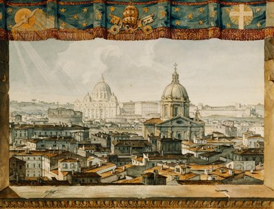 Řím z Trinita dei Monti, od Charles Robert Cockerell