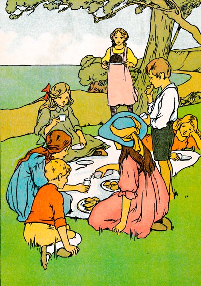 Vánoční večeře na Novém Zélandu, 1912 od Charles Robinson