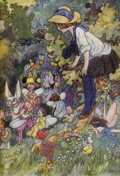 Nahlédnutí do země pohádek (barevné lito) od Charles Robinson