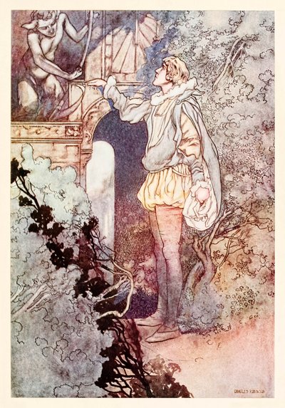 "Exegi Monumentum" v Písních a sonetech Williama Shakespeara od Charles Robinson