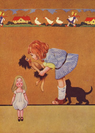 Líbání jde na ruku (barevná litografie) od Charles Robinson