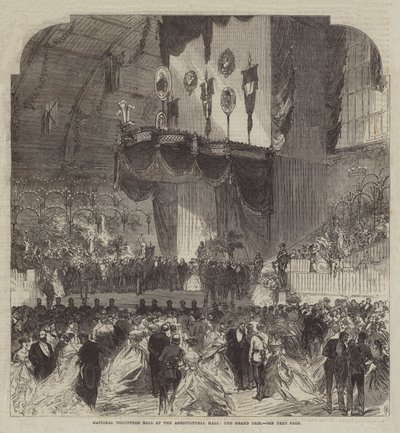 Národní dobrovolnický ples v Zemědělské hale, Grand Dais od Sir John Charles Robinson