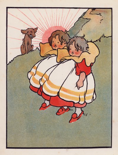 Nesmysl: Dvojčata na farmě (barevná litografie) od Charles Robinson