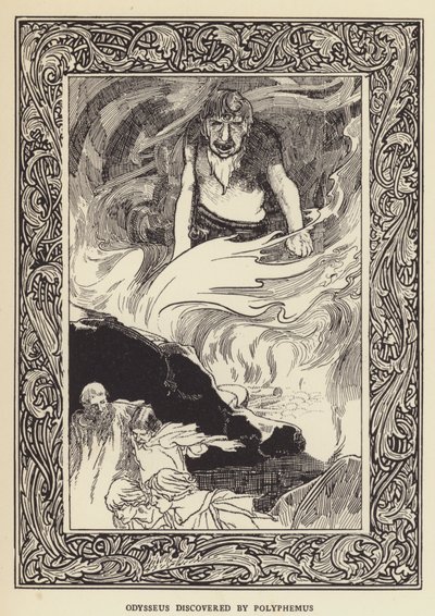 Odysseus objevený Polyfémem od Sir John Charles Robinson
