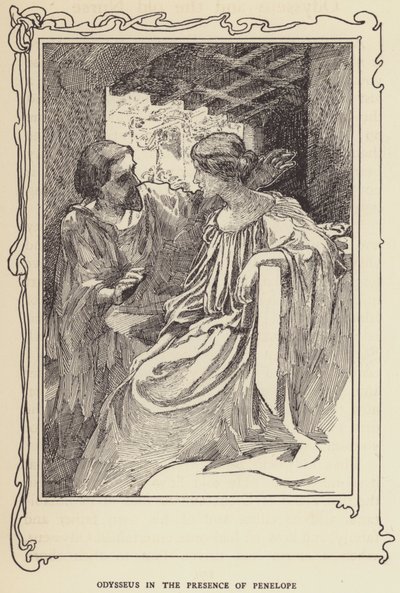 Odysseus v přítomnosti Penelope od Sir John Charles Robinson