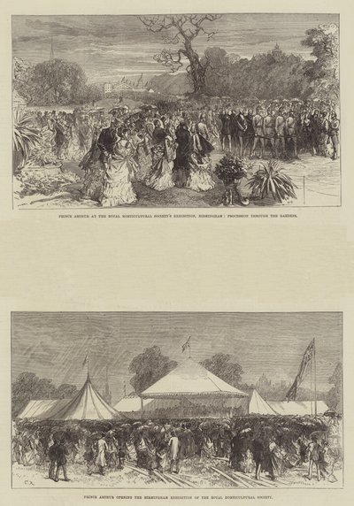 Princ Arthur na výstavě Royal Horticultural Society v Birminghamu od Sir John Charles Robinson