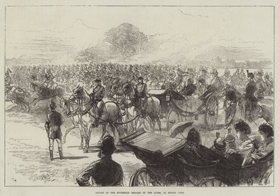 Přehlídka domácí brigády královnou v Bushey Parku od Sir John Charles Robinson