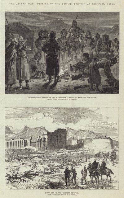 Afghánská válka, obrana britské pozice v Sherpore, Cabul od Sir John Charles Robinson