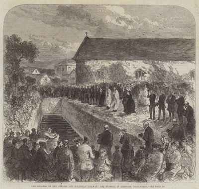 Katastrofa na železnici Chester a Holyhead, pohřeb na hřbitově Abergele od Sir John Charles Robinson
