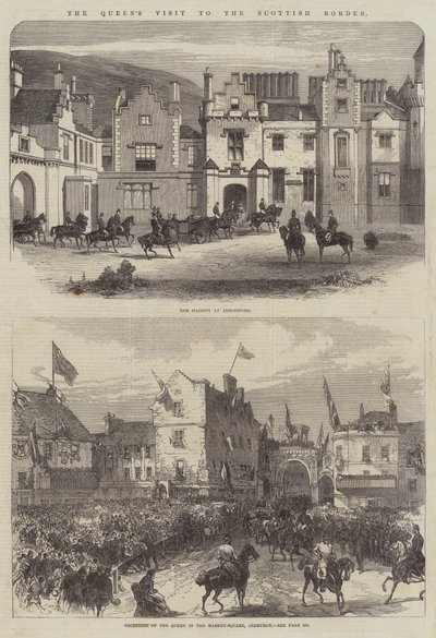 Návštěva královny na skotských hranicích od Sir John Charles Robinson