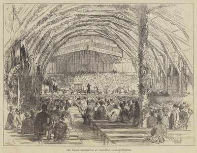 Velšský Eisteddfod v Pwllheli, Carnarvonshire od Sir John Charles Robinson