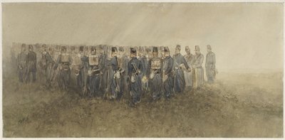 Pauza praporu pěchoty na vřesovišti od Charles Rochussen