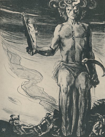 Plakát k Thomasi Hardymu The Dynasts, 1919 od Charles S Ricketts