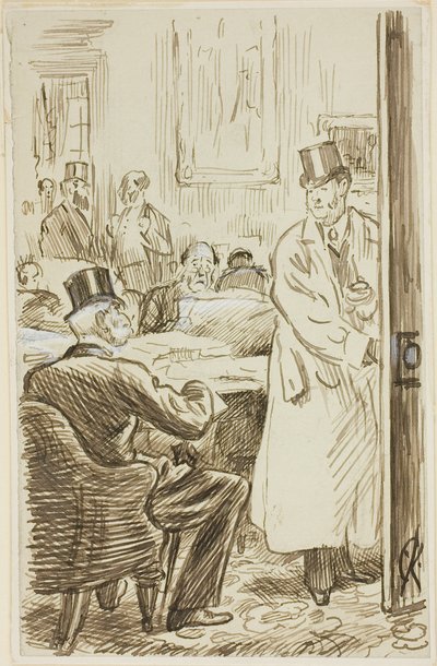 V klubu od Charles Samuel Keene