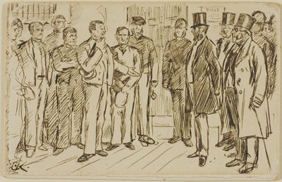 Identifikace vězně od Charles Samuel Keene