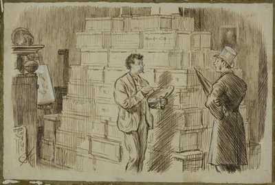 Ve studiu od Charles Samuel Keene