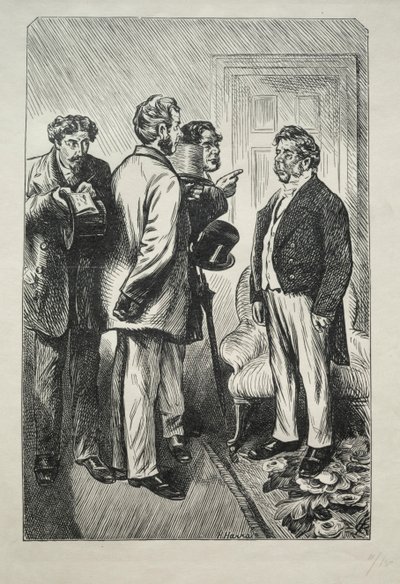 Naše vánoční krůta, pan Bobsby Concerned, 1868. od Charles Samuel Keene