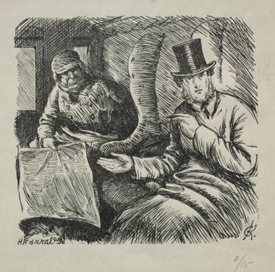 Přísný zákaz kouření, 1868. od Charles Samuel Keene