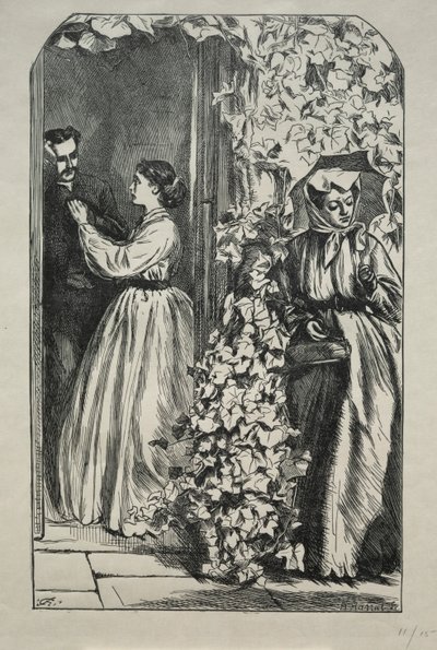 Co se stalo zabitím bohatého strýce o Vánocích, 1865. od Charles Samuel Keene
