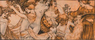 Ilustrace z Rubaiyat Omar Khayyam, c20. století 1914-1915 od Charles Sergeant Jagger