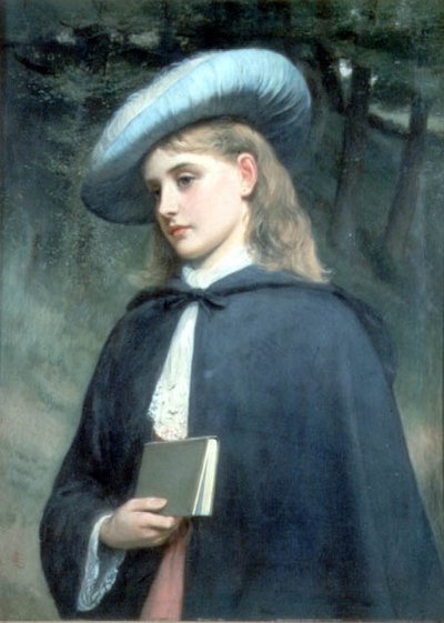 Dívka drží knihu od Charles Sillem Lidderdale