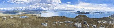 Panorama Achiltibuie, 2011 (olej na plátně) od Charles Simpson