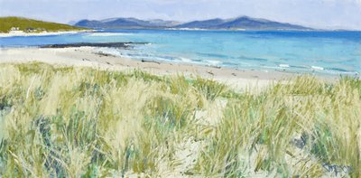 Plážové trávy, Berneray, 2011 (olej na plátně) od Charles Simpson