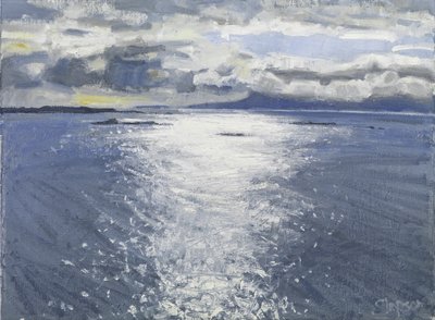 Temný večer, 2017 (olej na plátně) od Charles Simpson