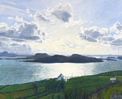 Oslnivé světlo, Tanera Mor, 2011 (olej na plátně) od Charles Simpson