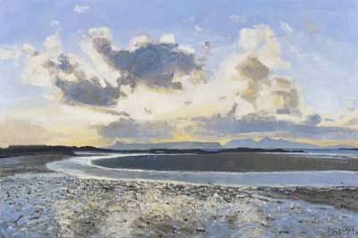Večerní mraky, Eigg  Rum, 2015 (olej na plátně) od Charles Simpson