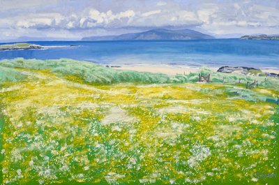 Machair, North End Iona, 2015 (olej na plátně) od Charles Simpson