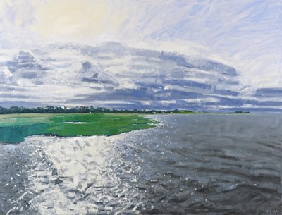 Říjnové světlo, Aberlady, 2012 (olej na plátně) od Charles Simpson