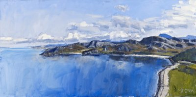 Odrazy moře, Gruinard, 2011 (olej na plátně) od Charles Simpson