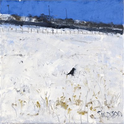 Zimní vrána, 2011 (olej na plátně) od Charles Simpson