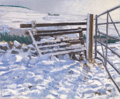 Zimní brána, 2017 (olej na plátně) od Charles Simpson