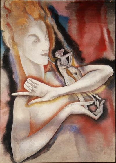 Duchovní ochrana, kolem 1926-28 (tempera na plátně) od Charles Sims