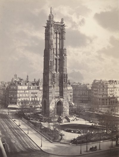Tour St. Jacques La Boucherie v Paříži, ca. 1867. od Charles Soulier