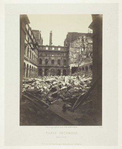Paris Fire (vnitřek ministerstva financí) od Charles Soulier