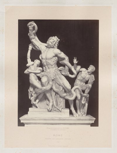 Řím: Laocoon Vatican Group, c. 1860. od Charles Soulier
