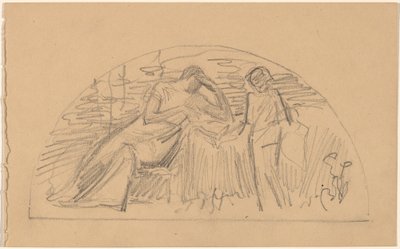 Studium pro Lunetu od Charles Sprague Pearce